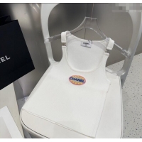 Super Quality Chanel Vest with Logo Patch 0911 White 2025