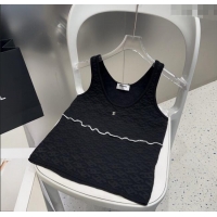 Luxury Discount Chanel CC Emboss Vest 0911 Black 2025