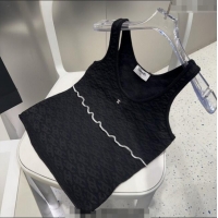 Luxury Discount Chanel CC Emboss Vest 0911 Black 2025