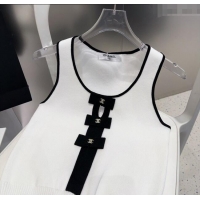 Top Grade Chanel Bow Vest 0911 White 2025