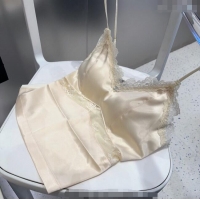 Traditional Discount Chanel Vest with Lace 0911 Light Yellow 2025