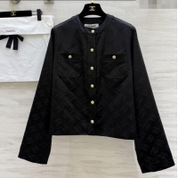 Unique Grade Chanel CC Silk Jacket CH91313 Black 2025