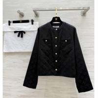 Unique Grade Chanel CC Silk Jacket CH91313 Black 2025