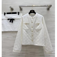 Unique Discount Chanel CC Silk Jacket CH91314 White 2025