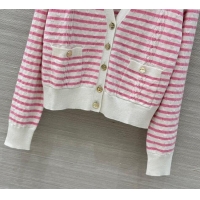 Chanel Coco Striped Cardigan CH091902 Pink 2025