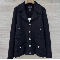Grade Quality Chanel Wool Knit Jacket CH091961 Black 2025