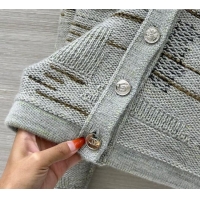 Most Popular Chanel Wool Blend Cardigan CH091962 Grey 2025