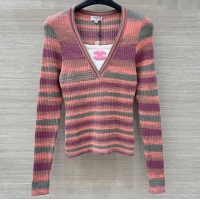 Super Quality Chanel Wool Cashmere Sweater CH091972 Pink/Multicolor 2025