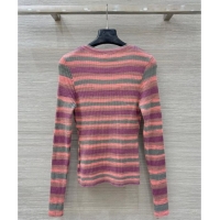 Super Quality Chanel Wool Cashmere Sweater CH091972 Pink/Multicolor 2025