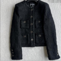 Good Taste Chanel Tweed Jacket CH91929 Black 2025