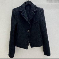 Buy Discount Chanel Tweed Jacket CH92502 Black 2025