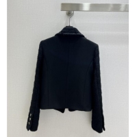 Buy Discount Chanel Tweed Jacket CH92502 Black 2025
