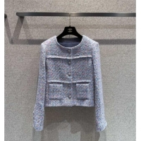 Buy Discount Chanel Tweed Jacket CH92513 Light Purple 2025