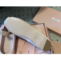 Sophisticated Miu Miu Corduroy Ballerinas Flat with Bow and Elastic Band 5F794D Pink 2025