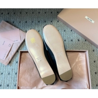 Most Popular Miu Miu Leather Ballerinas Flat with Bow and Strass Band Black 5F794D 1025045 2025