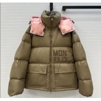 Luxury Classic Moncler Abbaye Down Jacket ML110601 Green 2025