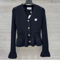 Specials Classic Chanel Wool Cardigan CH101504 Black 2025