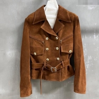 Market Sells Chanel Suede Jacket CH101505 Apricot 2025