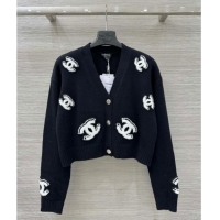 Market Sells Chanel CC Wool Cardigan CH101506 Black 2025
