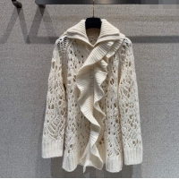 Market Sells Dior Silk Cashmere Cardigan CH101509 White 2025