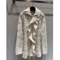 Market Sells Dior Silk Cashmere Cardigan CH101509 White 2025