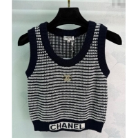 Buy Cheap Chanel Wool Knit Vest CH101508 Black/White 2025