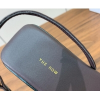 Purchase The Row Calfskin Flat Sandals TR052812 Chocolate Brown 2025