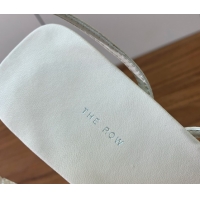 Top Grade The Row Calfskin Heeled Sandals 5.5cm TR052815 White 2025