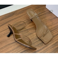 Grade Quality The Row Patent Leather Sandals TR052903 Brown 2025