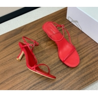 Low Cost The Row Bare Sandal in Leather 6.5cm Heel TR052906 Red 2025