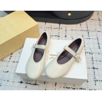 Top Design The Row Boheme MJ Shoe in Lambskin Leather TR052911 White 2025