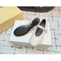 Top Design The Row Boheme MJ Shoe in Lambskin Leather TR052911 White 2025