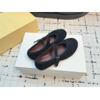 Shop Duplicate The Row Boheme MJ Shoe in Suede TR052913 Black 2025