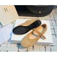 Good Quality The Row Boheme MJ Shoe in Suede TR052914 Tan 2025