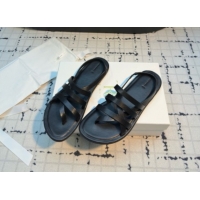 Most Popular The Row Line Sandals in Leather TR052916 Black 2025