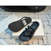 Most Popular The Row Line Sandals in Leather TR052916 Black 2025