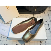 Good Product The Row Square Ballet Flats in Gold Lambskin TR052921 2025