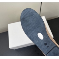 Duplicate The Row Elastic Ballet Flats Slipper in Suede Powder Beige 0604093