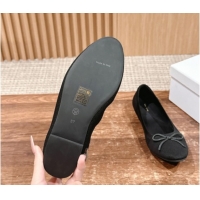 Stylish The Row Knit Ballet Flats Black 0604096