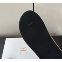 Luxury The Row Suede Platform Slides Sandal Taupe 0604100