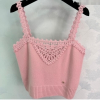 Well Crafted Chanel Crochet Vest CH110643 Pink 2025
