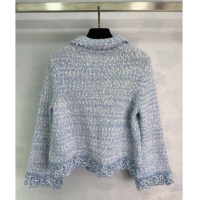 Luxury Cheap Chanel Cardigan DR110663 Blue 2025