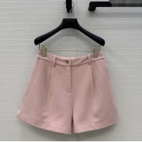 Market Sells Chanel Wool Shorts with Heart CH110686 Light Pink 2025