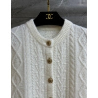 Grade Quality Chanel Cashmere Cardigan CH110510 White 2025