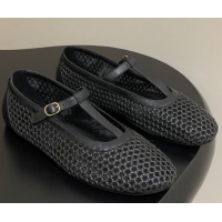 The Row Mesh T Ballet Flats Black TR07100 0710119