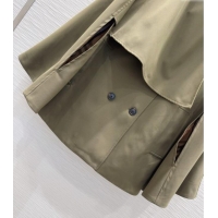 Original Cheap Burberry Cape Coat B090102 Green 2025