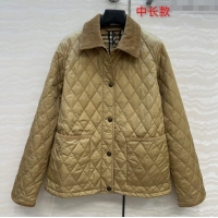 Grade Quality Burberry Mid-Length Padded Jacket B090403 Brown 2025