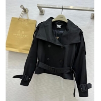 Modern Classic Burberry Short Jacket B91613 Black 2025