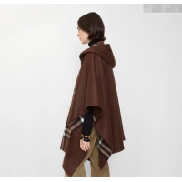 Market Sells Burberry Cashmere Reversible Cape 90x122cm 1015 Brown 2025