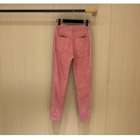 Market Sells Bottega Veneta Suede Leather Pants BV0092602 Pink 2025